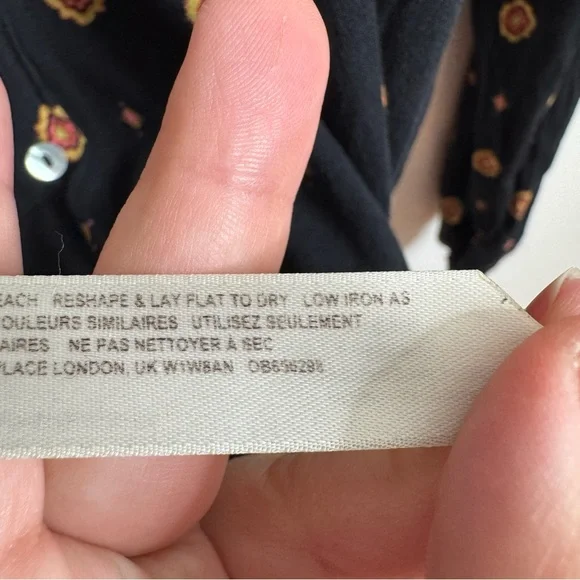 Free People Intimately Button Up Long Sleeve Shirt Size Medium - Picture 6 of 6